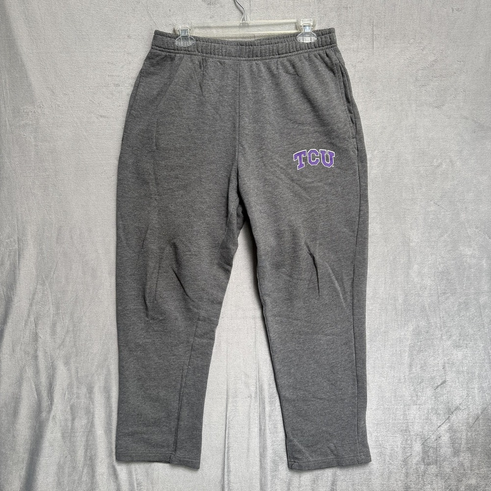 TCU Horned Frogs Pants‎ Mens Medium Gray NCAA Football Top Of The World Fleece